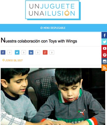 Our Collaboration With the Spanish Charity Campaign 'Un Juguete Una Ilusion' in Jordan 